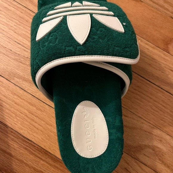 Adidas x Gucci Green Slides Size 7G - Picture 8 of 9
